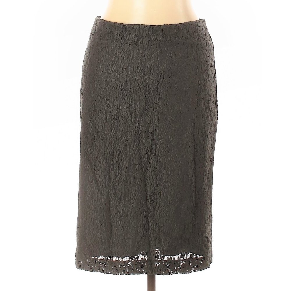 ❤️        Ann Taylor Eyelet Pencil Skirt 10 EUC